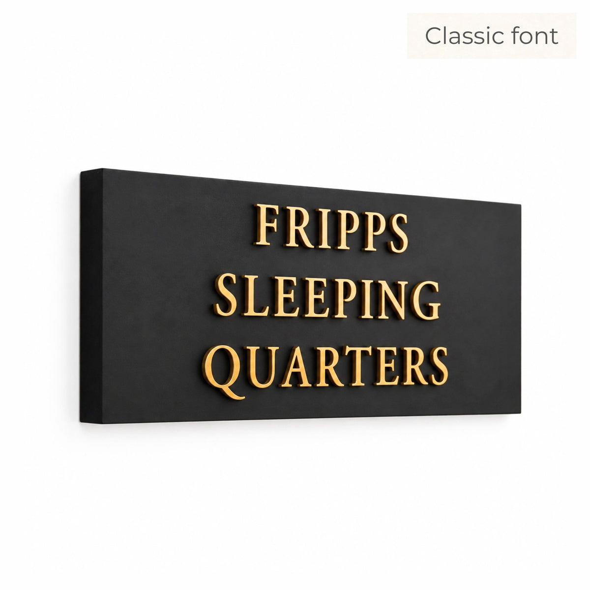 Classic Raised Letter House Sign | Modern Black Address Sign | Mac & Lilly UK Sign Makers - Mac and Lilly