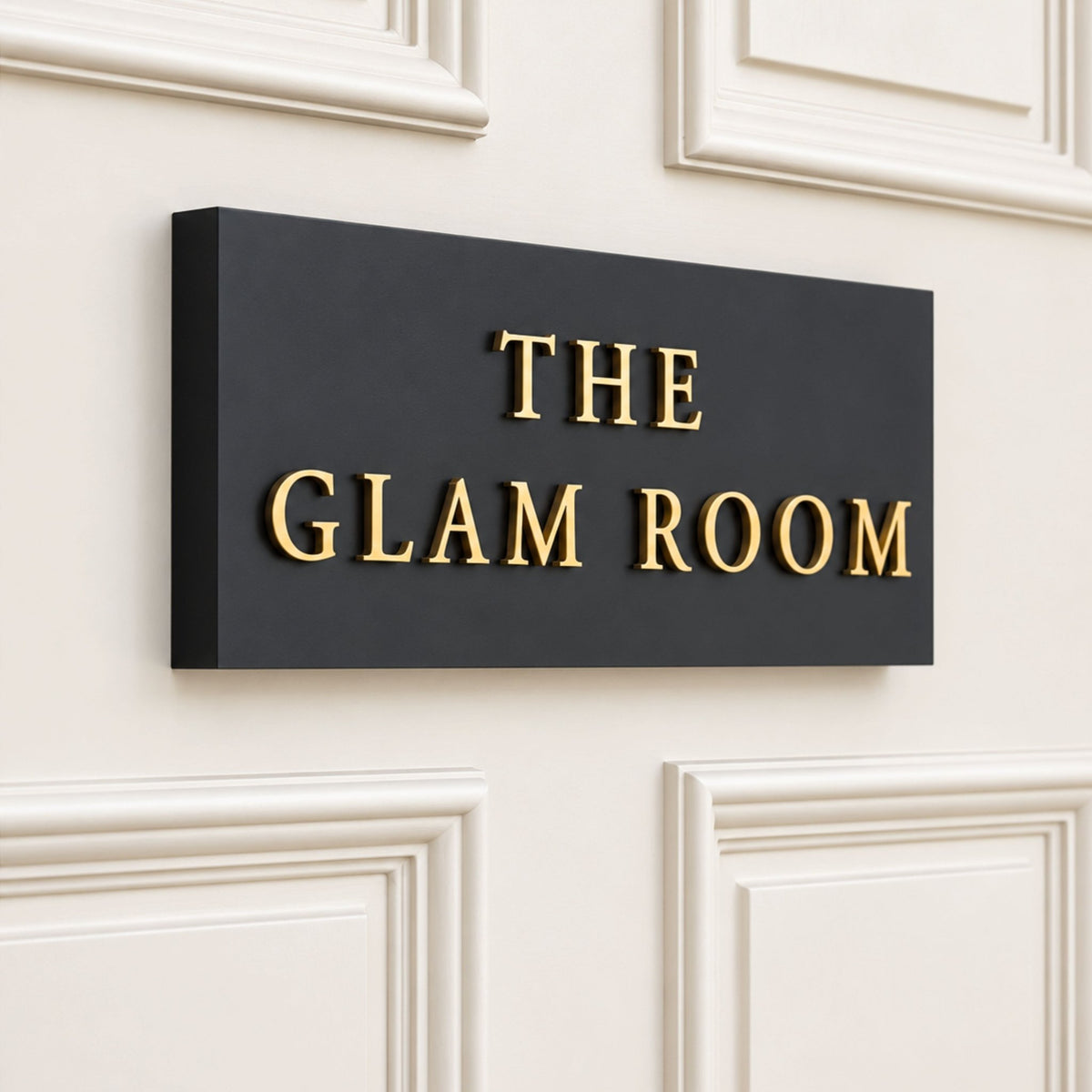 Classic Raised Letter House Sign | Modern Black Address Sign | Mac & Lilly UK Sign Makers - Mac and Lilly