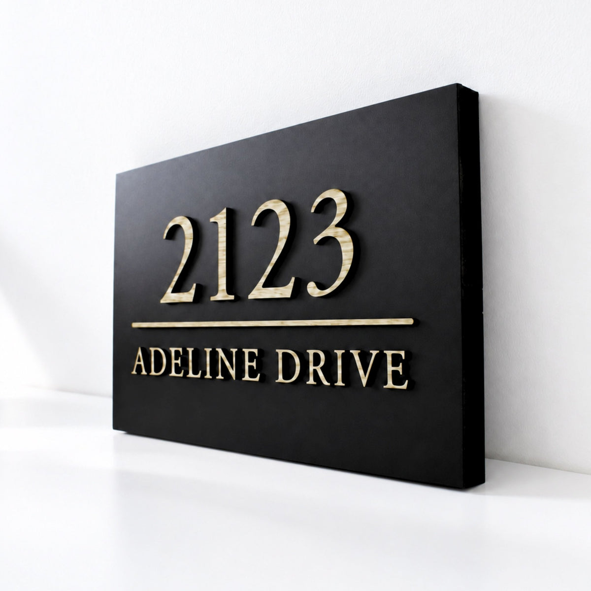 Personalised Raised Letter House Sign | 30 × 20cm | Mac & Lilly UK - Mac and Lilly