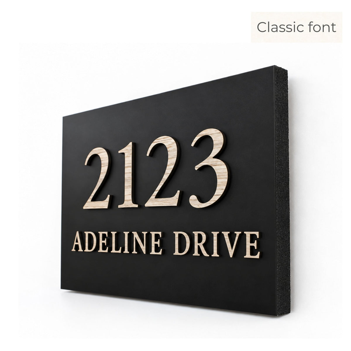 Personalised Raised Letter House Sign | 30 × 20cm | Mac & Lilly UK - Mac and Lilly