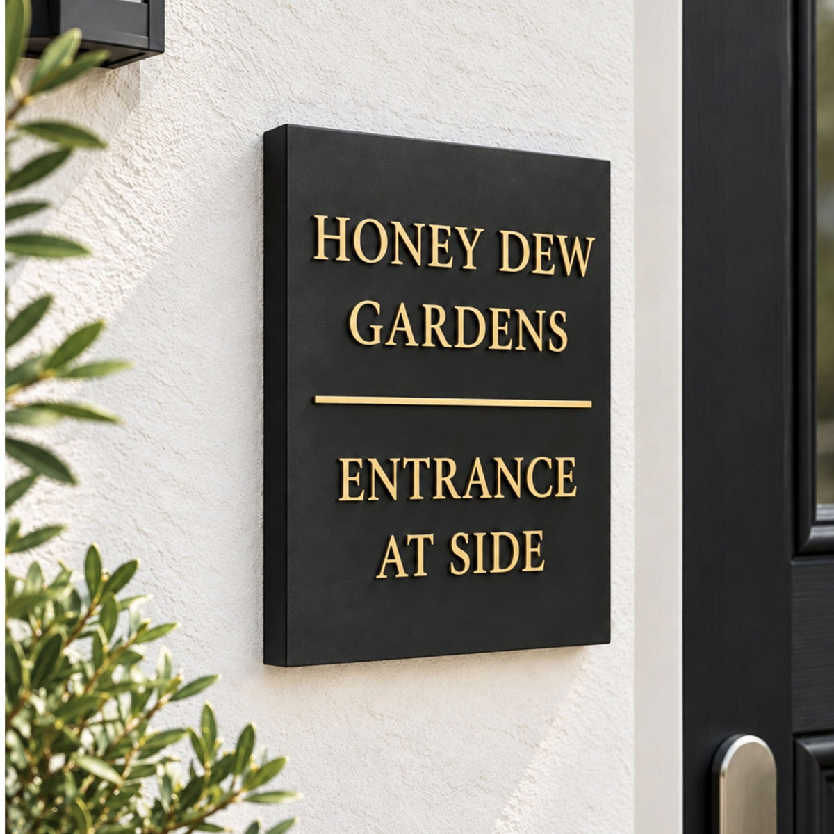 Portrait Raised Letter House Sign – 20 x 25cm - Mac and Lilly