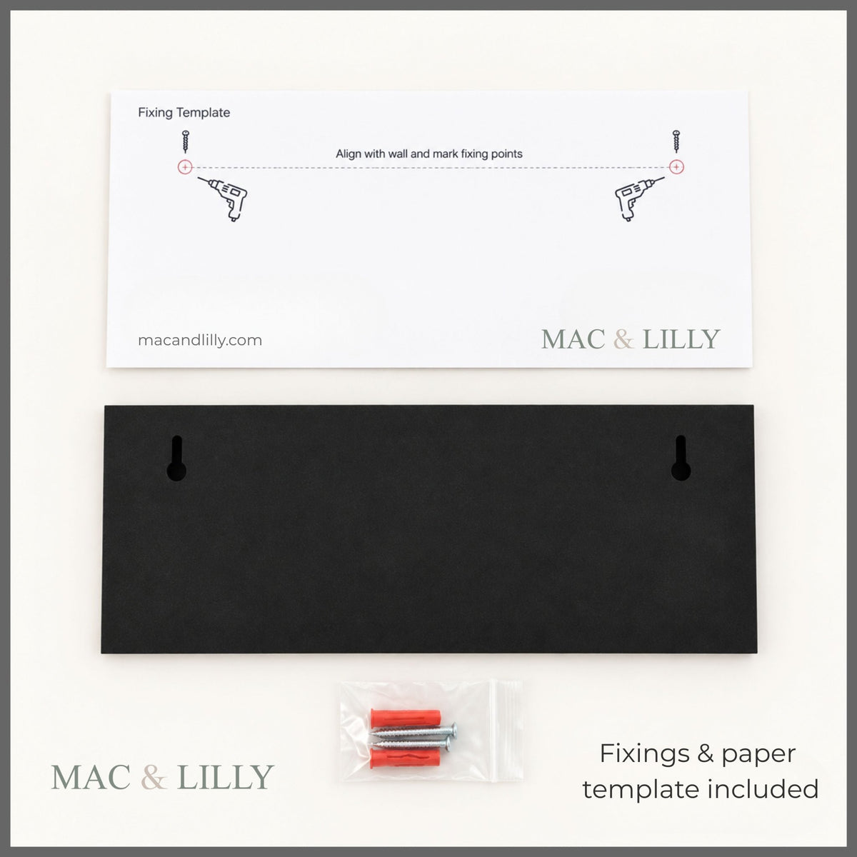 Raised Letter House Sign with Parallel Line | Mac & Lilly UK - Mac and Lilly