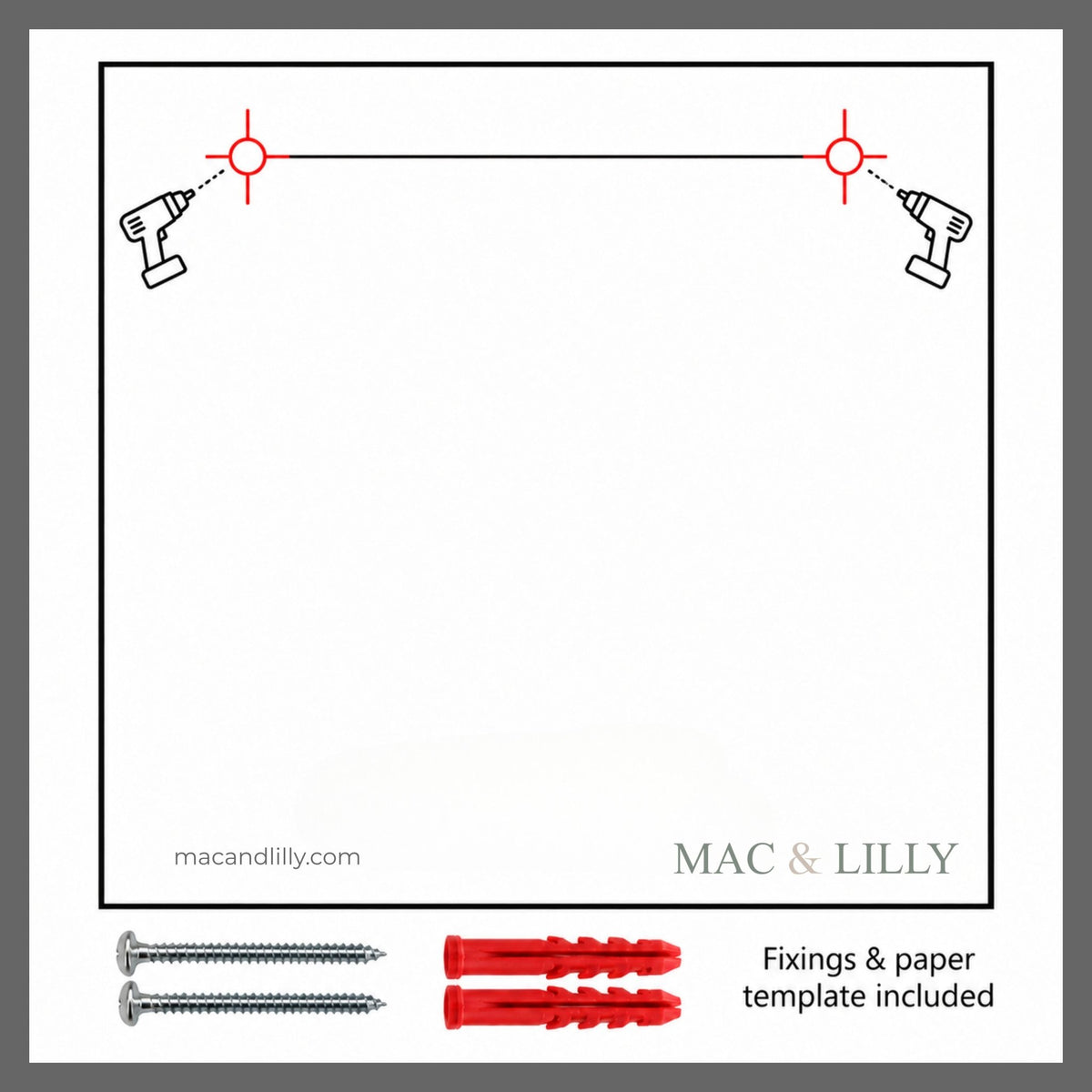 Square Raised Letter House Sign | Mac & Lilly UK - Mac and Lilly