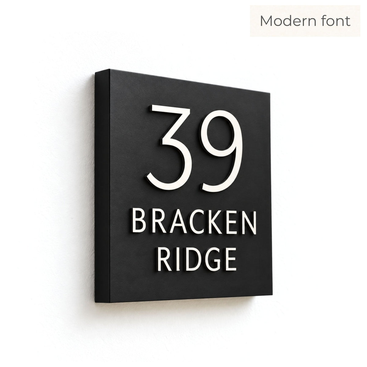 Square Raised Letter House Sign | Mac & Lilly UK - Mac and Lilly