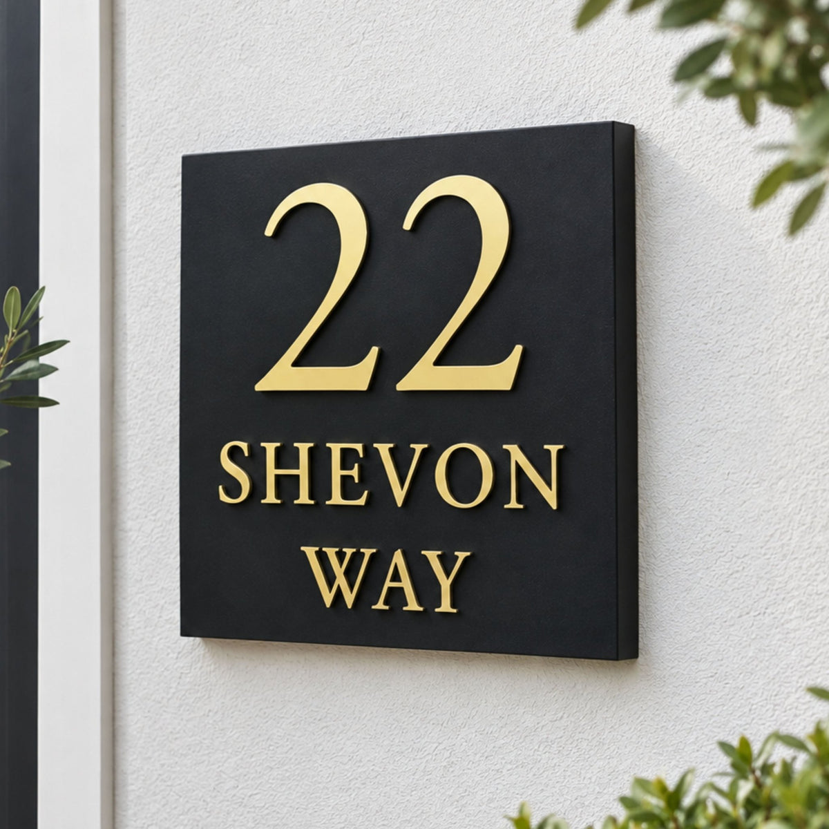 Square Raised Letter House Sign | Mac & Lilly UK - Mac and Lilly