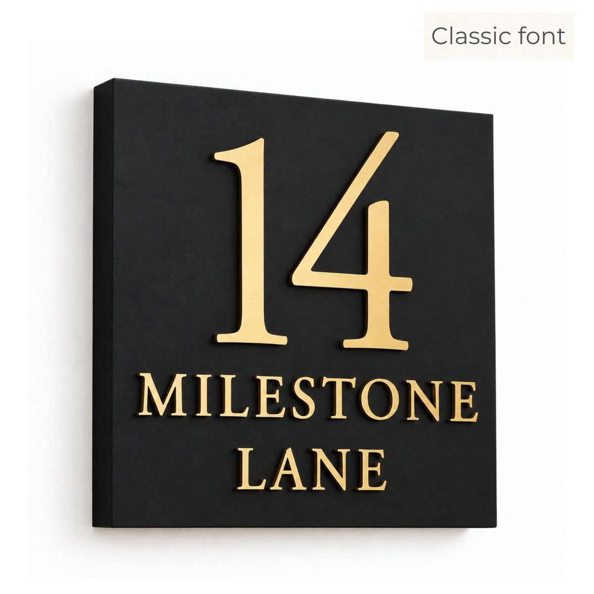 Square Raised Letter House Sign | Mac & Lilly UK - Mac and Lilly