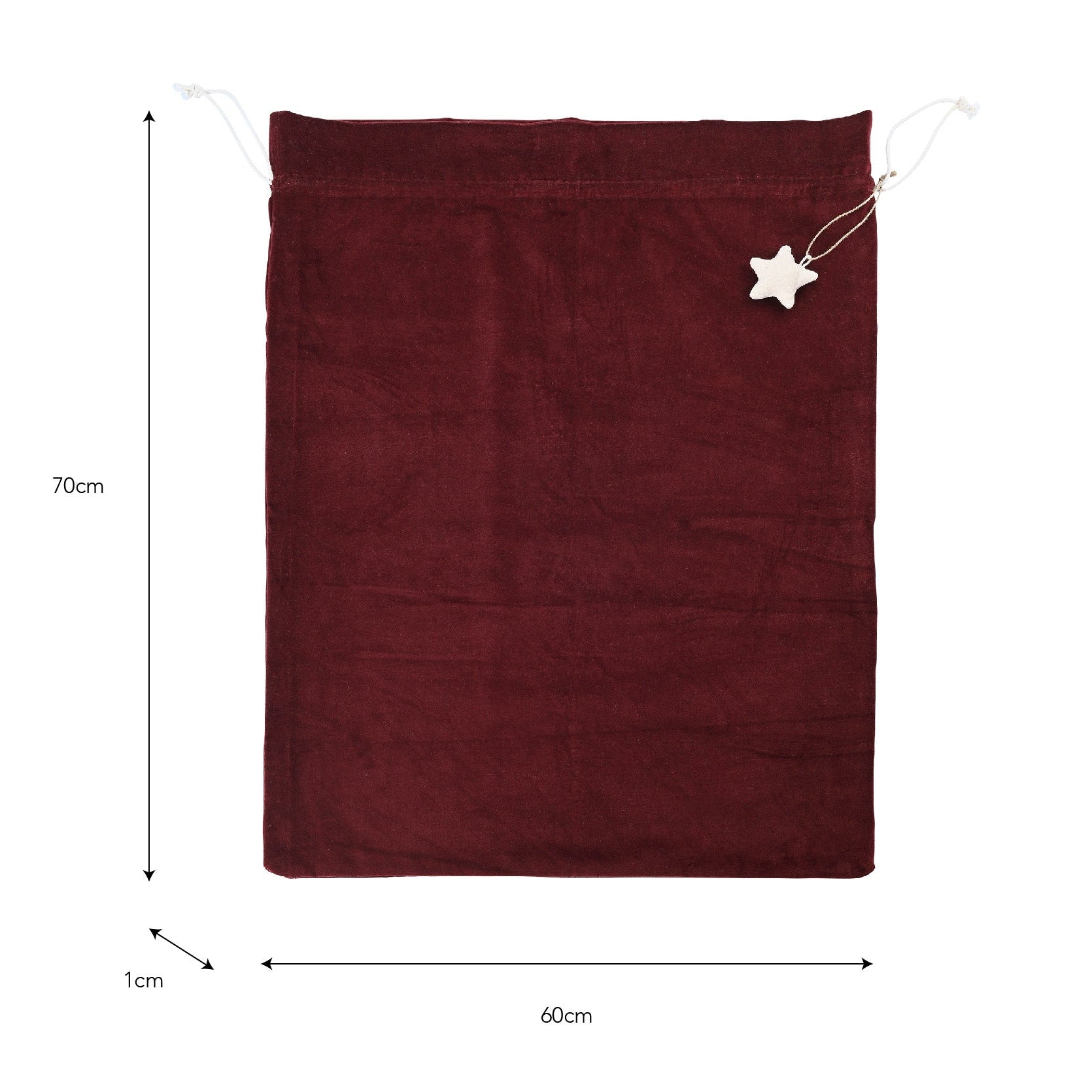 Large Velvet Christmas Sack – Berry - Mac and Lilly
