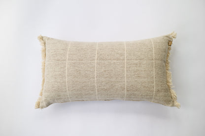 Brushed Striped Breakfast Cushion in a Honey Colour