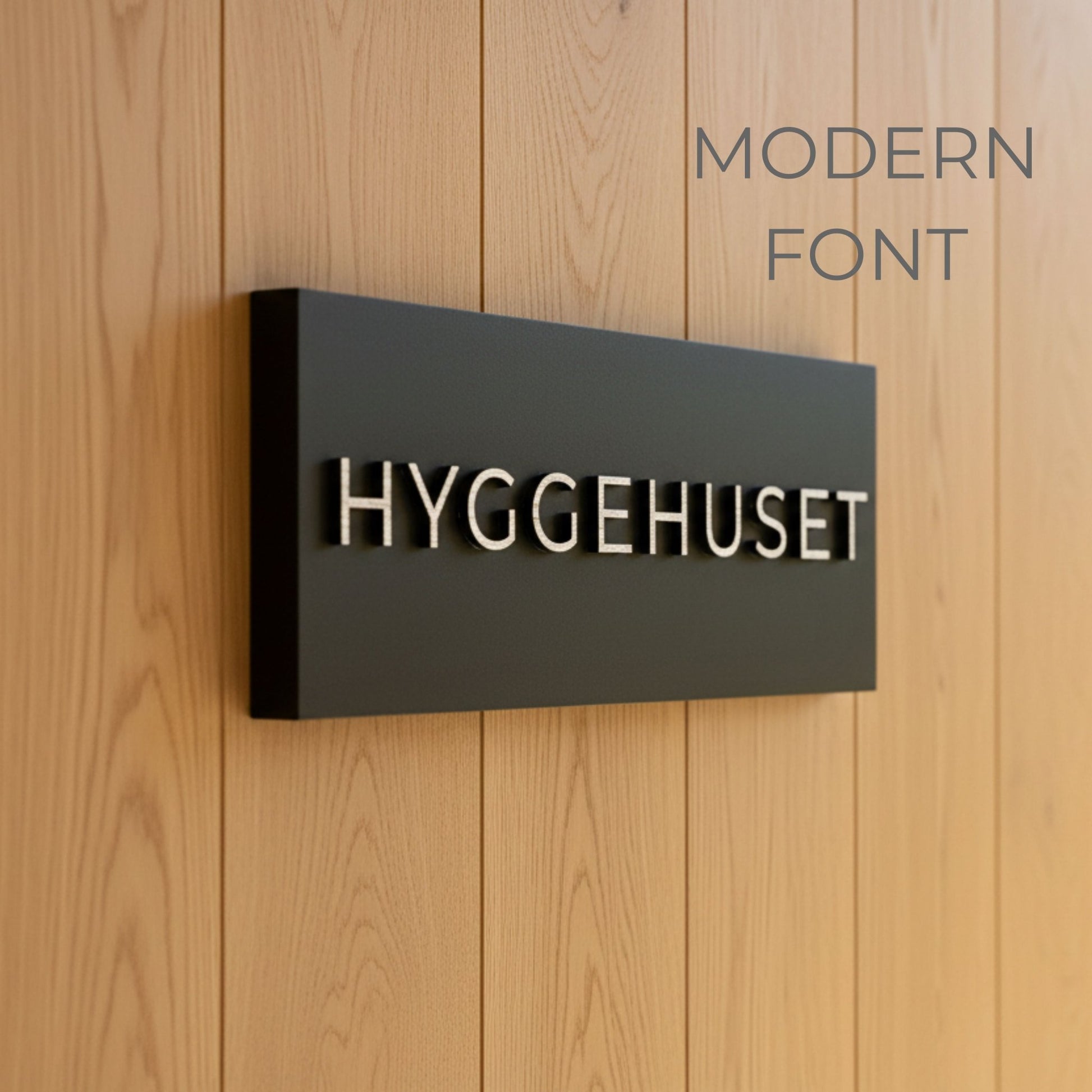 Classic Raised Letter House Sign | Modern Black Address Sign | Mac & Lilly UK Sign Makers - Mac and Lilly
