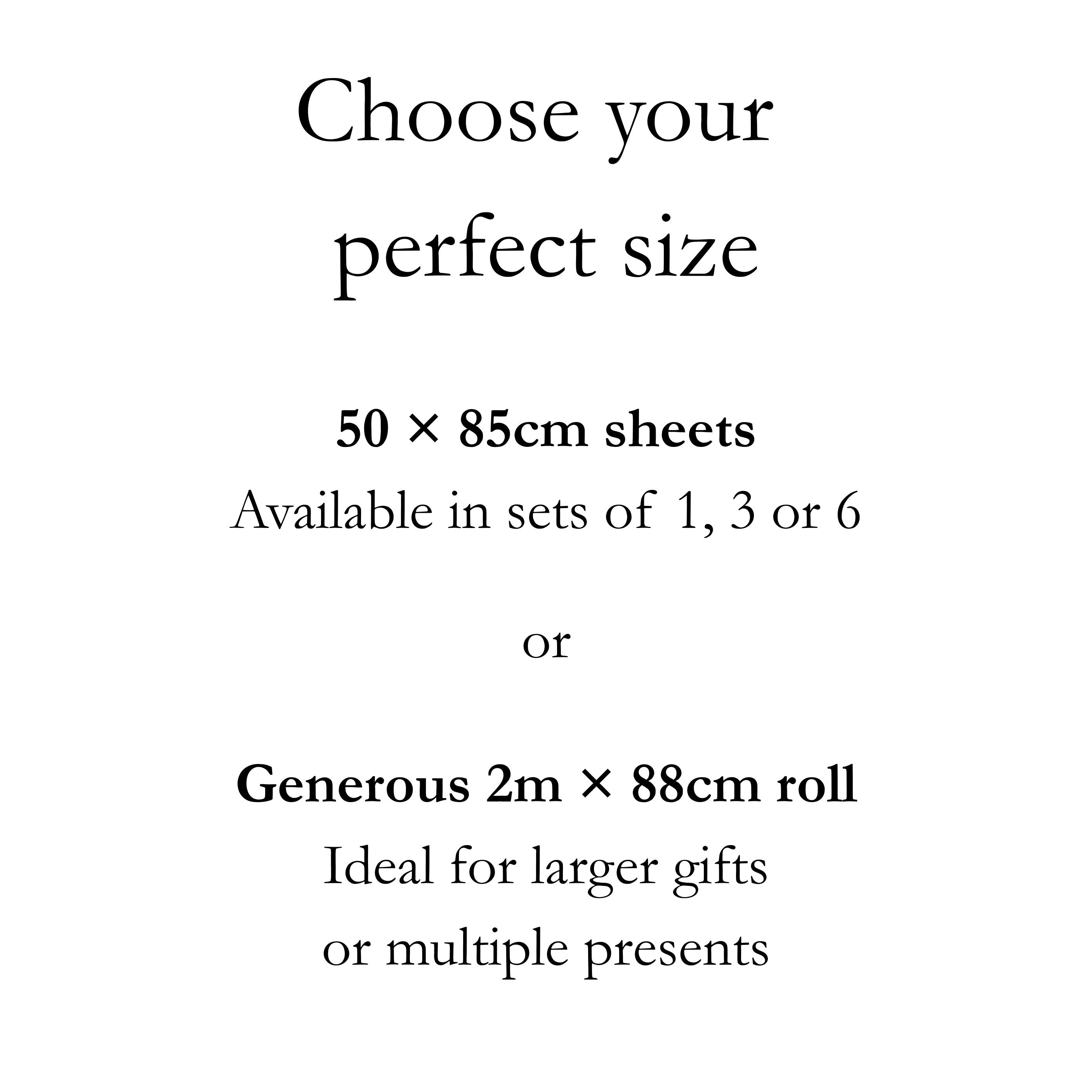 Multi-Coloured Snowflake Christmas Gift Wrap | Larger Sheets & 2m Roll