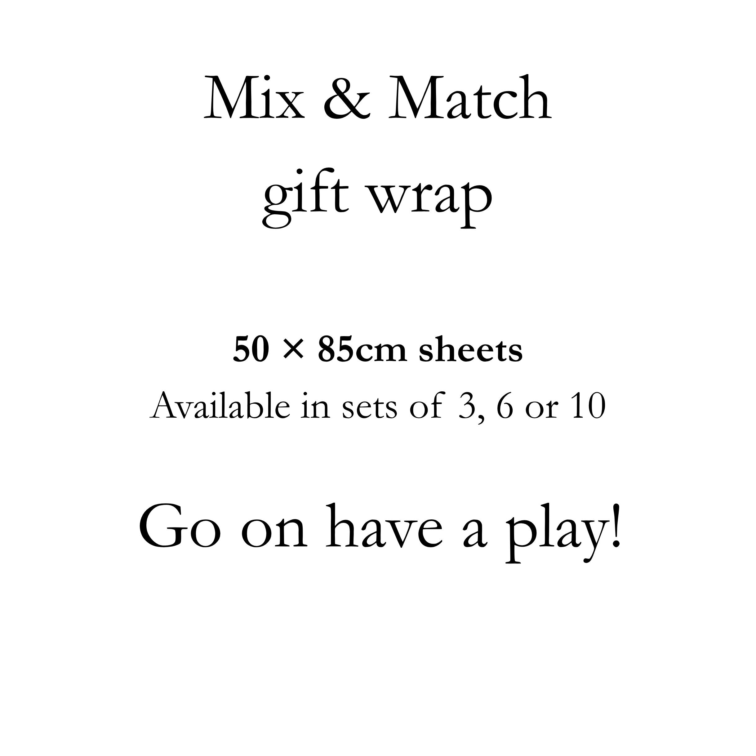 Mix & Match Gift Wrap | 140gsm Large Paper