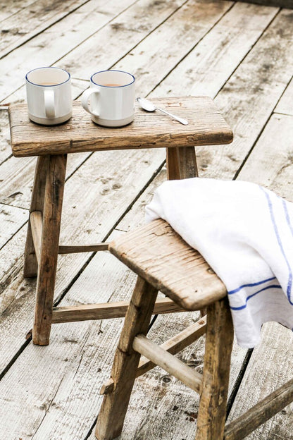 Rustic Reclaimed Wooden Stool