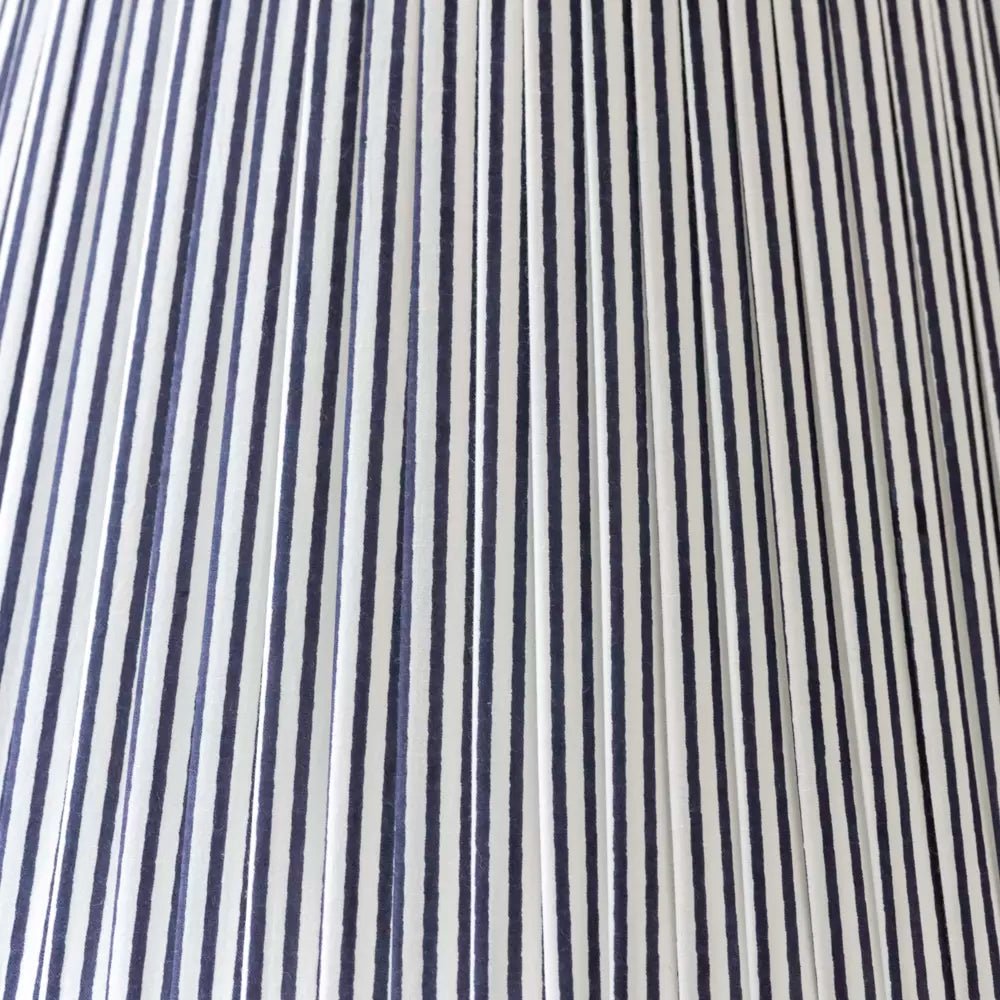 Striped Pleated Cotton Lampshade - Mac and Lilly
