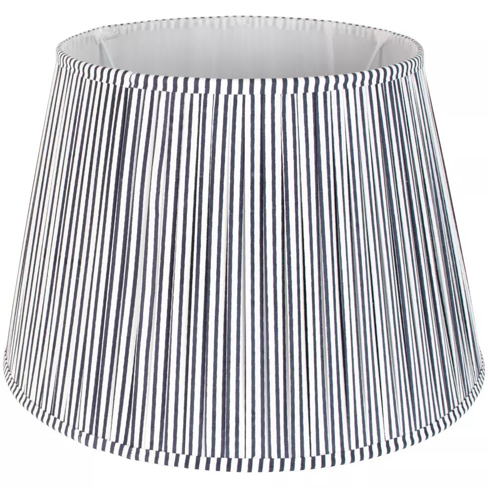 Striped Pleated Cotton Lampshade - Mac and Lilly