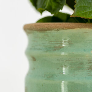 Samos Turquoise Glazed Ceramic Vase | Mac & Lilly