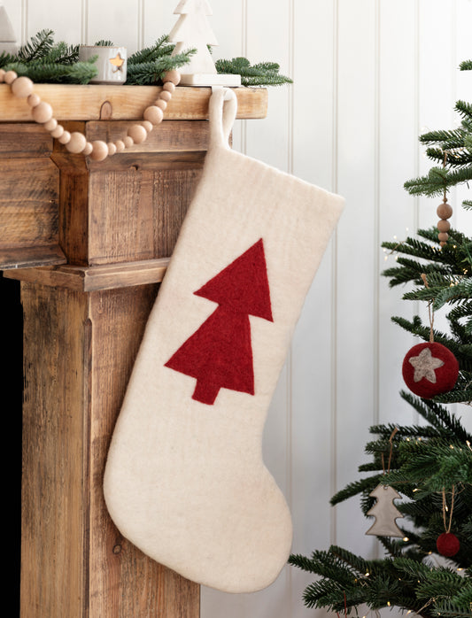 Large Southwold Christmas Stocking - Brick