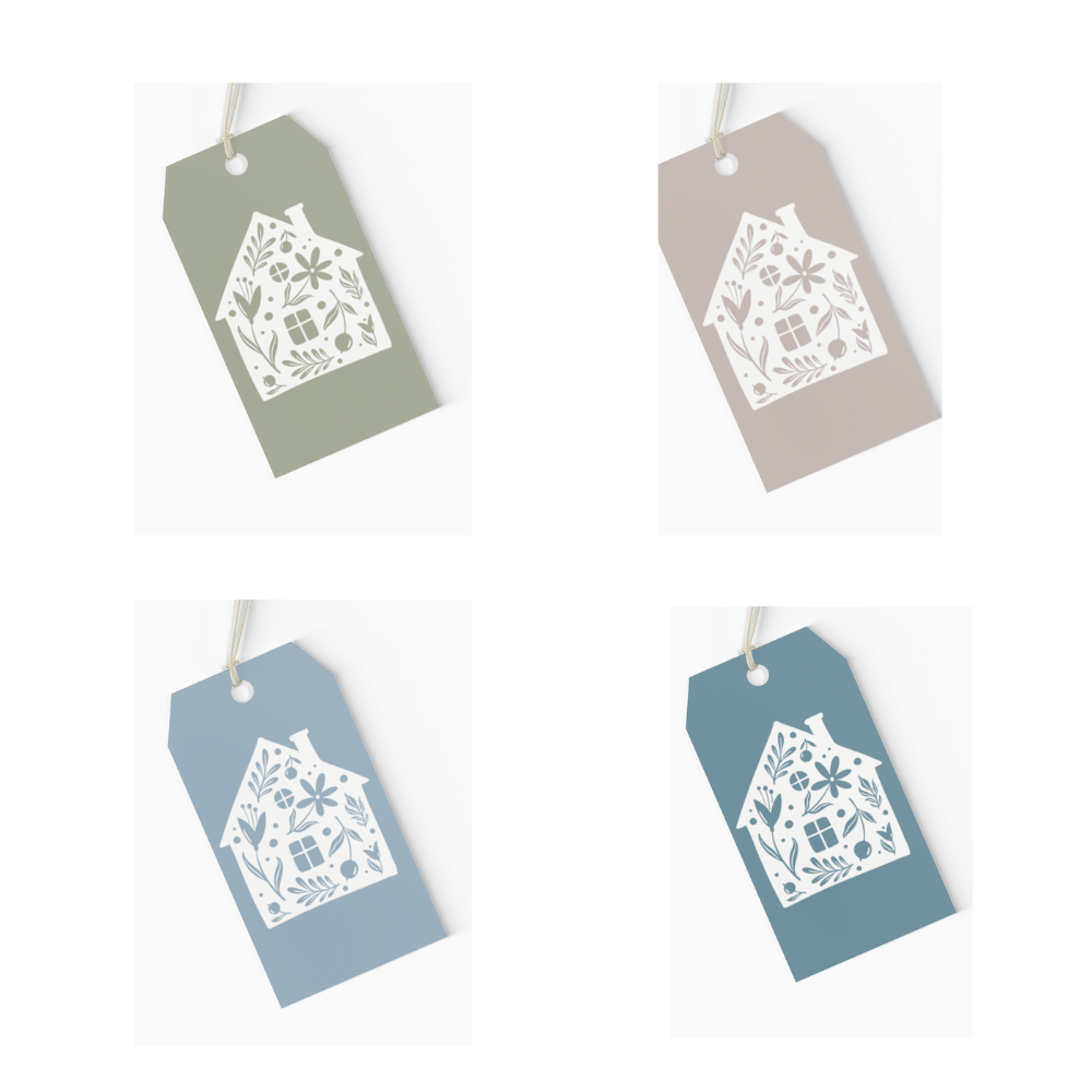 House-Themed Luxury Wrapping Paper in 4 Colours