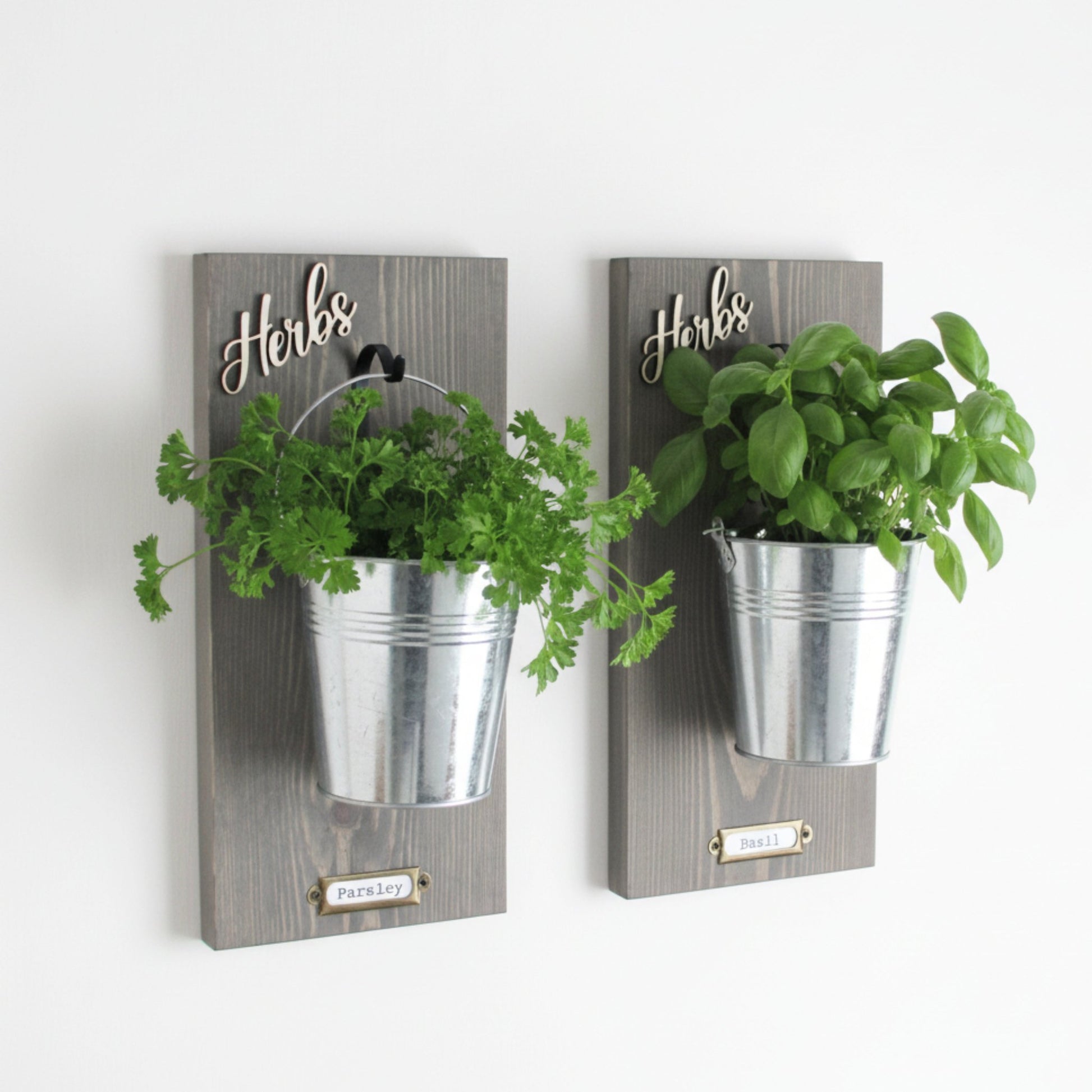 Wall - Mounted Herb Planter with Label Holder - Mac and Lilly