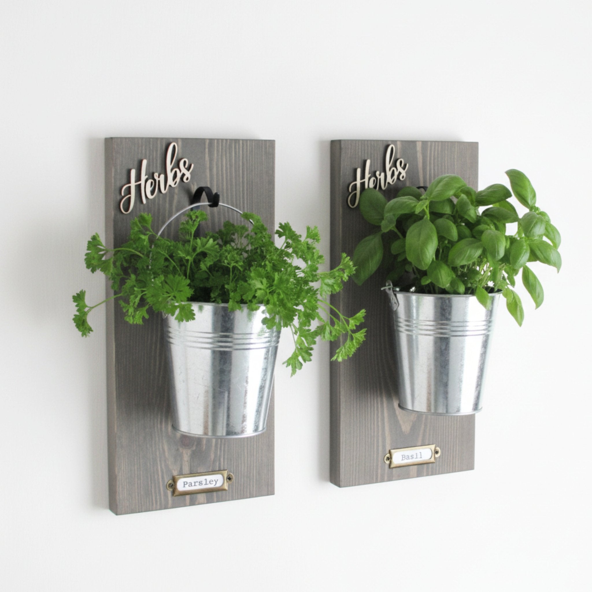 Wall - Mounted Herb Planter with Label Holder - Mac and Lilly