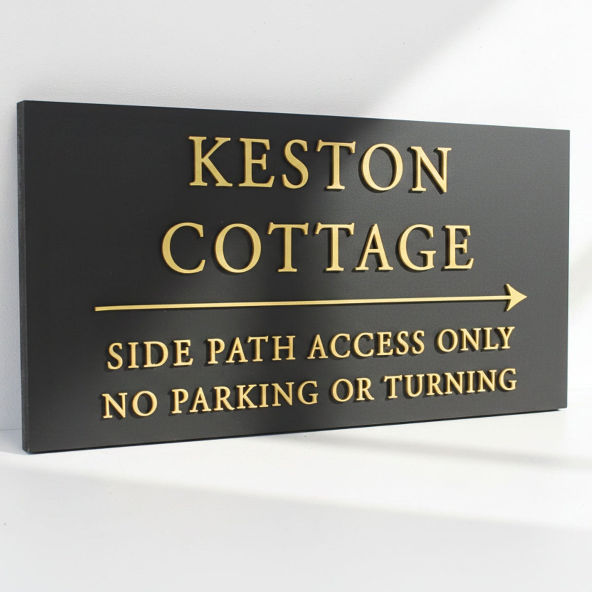 Large Handcrafted House Sign with Raised Design | Premium Address Plaque | Weatherproof Outdoor Sign - Mac and Lilly