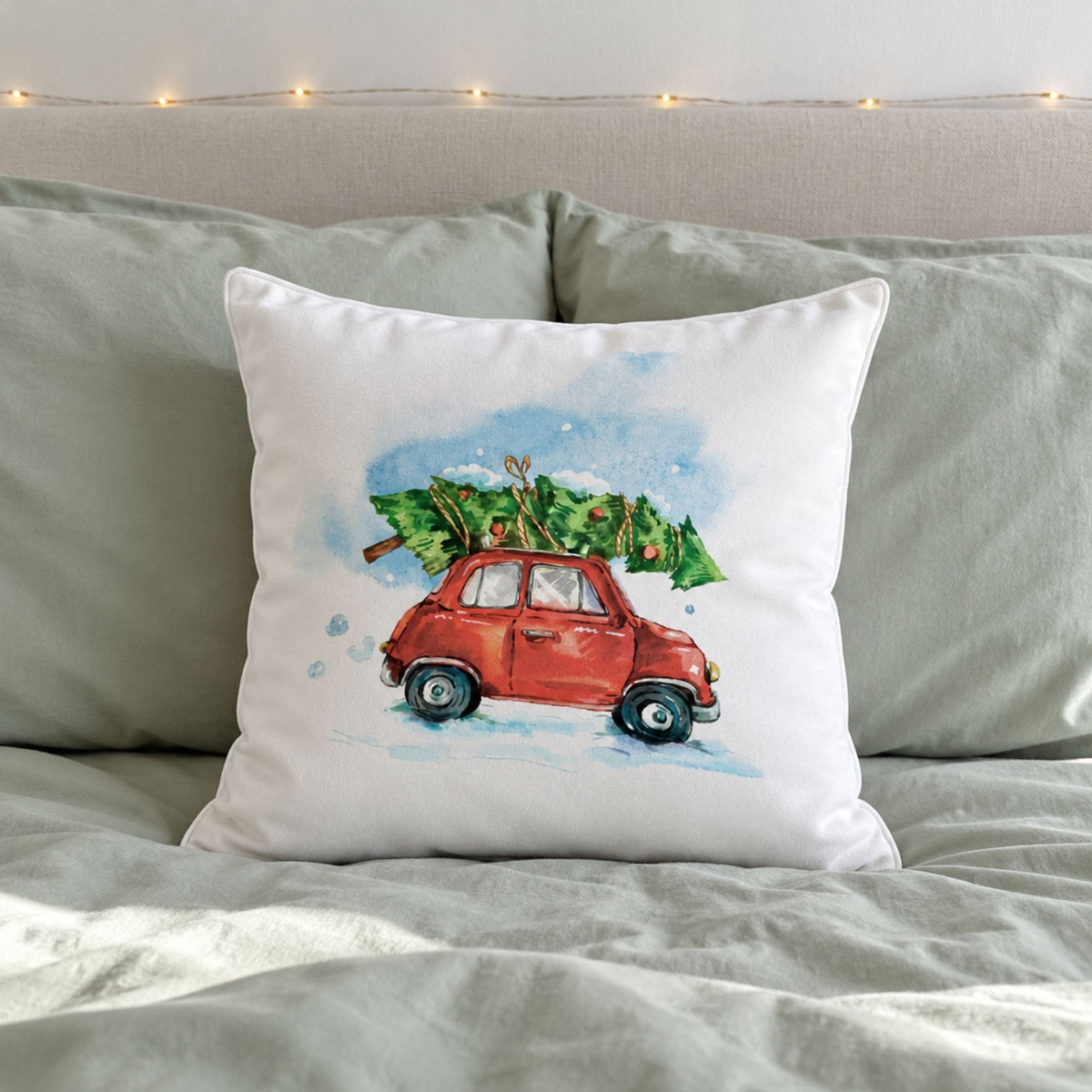 Driving Home for Christmas Car Cushion - Mac and Lilly