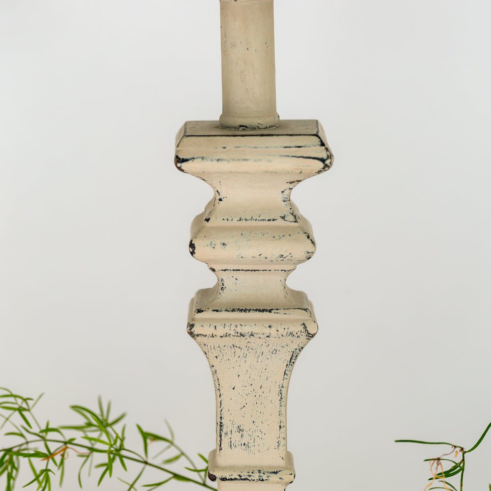 Beatrix Table Lamp – French Grey with Taupe Shade - Mac and Lilly
