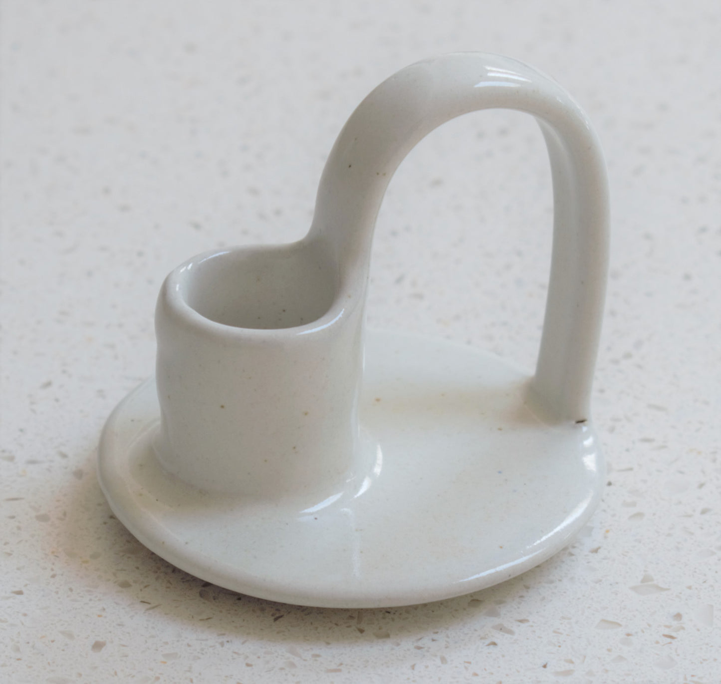 Ceramic Candle Holder with Handle