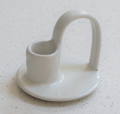 Ceramic Candle Holder with Handle