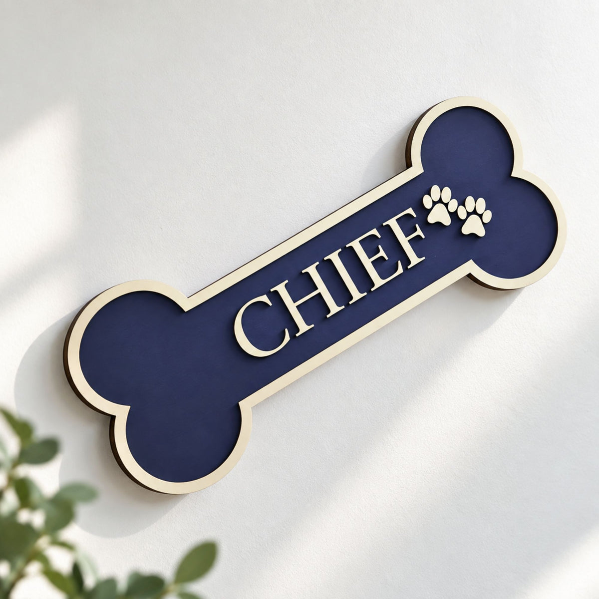 Personalised Dog Bone Wall Sign | Colour Collection - Mac and Lilly