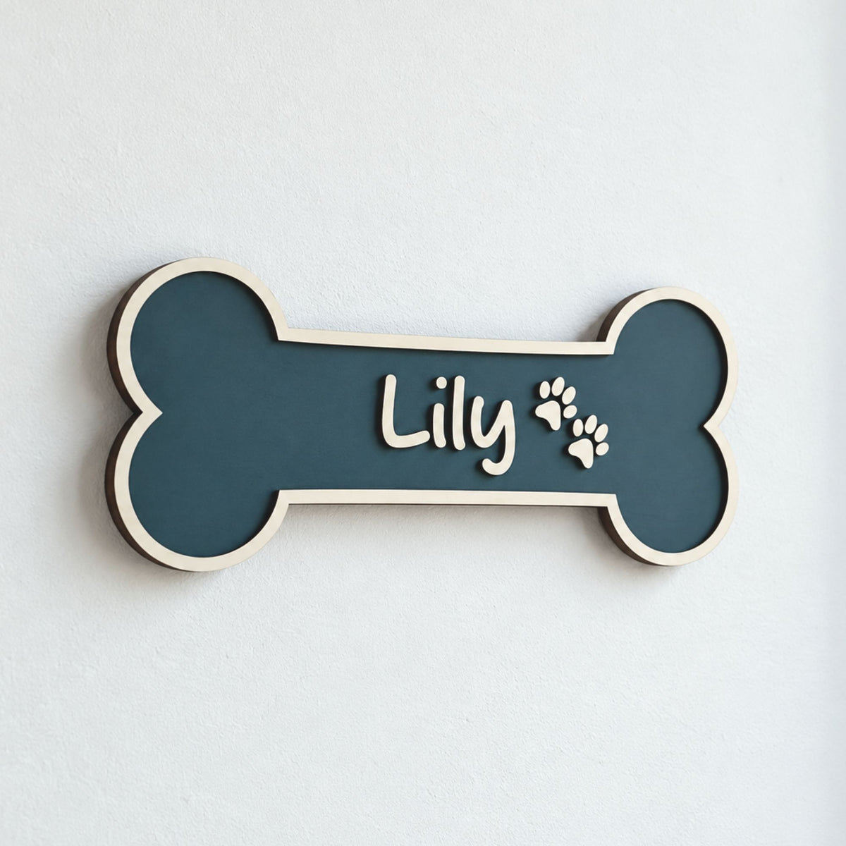 Personalised Dog Bone Wall Sign | Colour Collection - Mac and Lilly