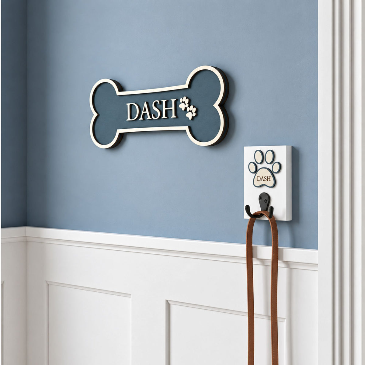 Personalised Dog Bone Wall Sign | Colour Collection - Mac and Lilly
