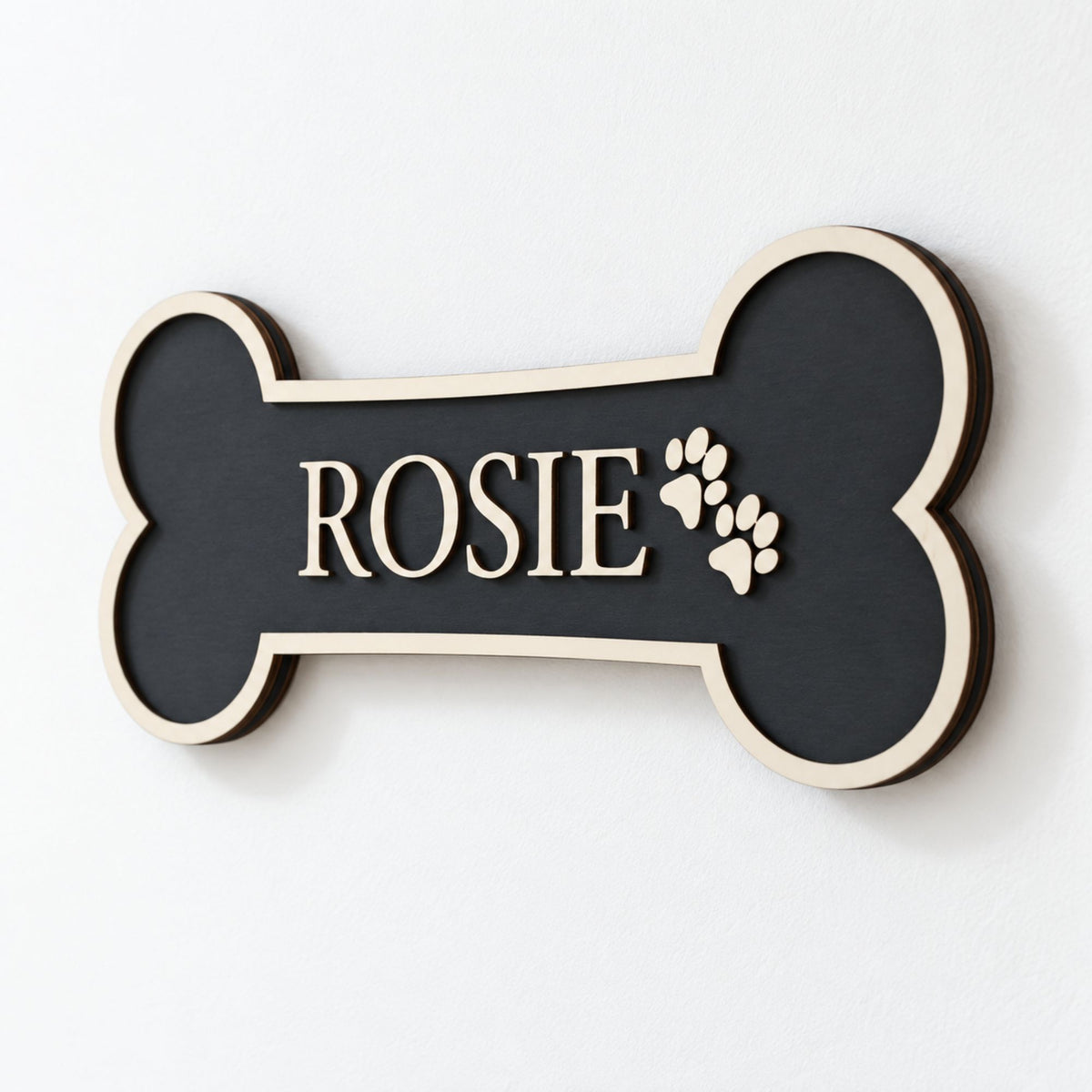 Personalised Dog Bone Wall Sign | Colour Collection - Mac and Lilly
