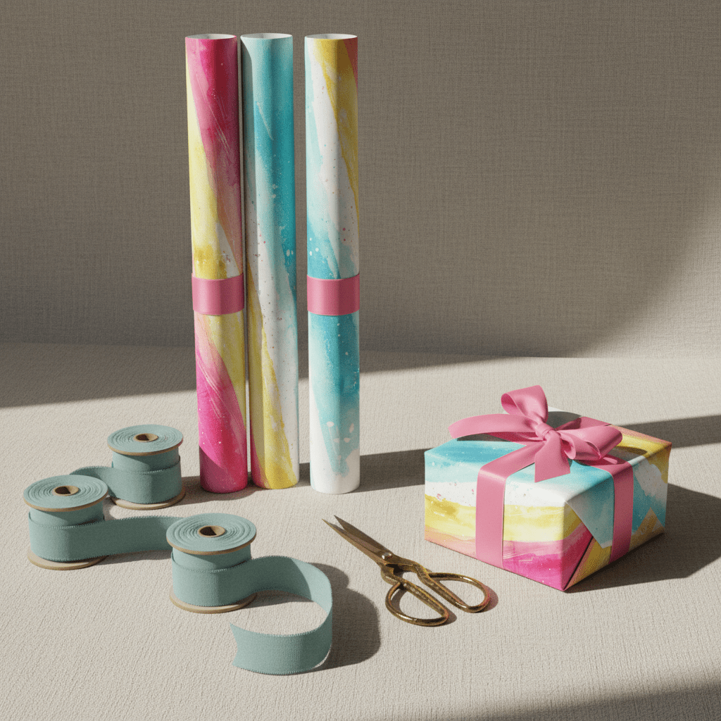 Abstract Rainbow Gift Wrap Set - Mac and Lilly