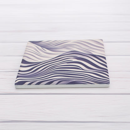 Funky Zebra Pattern Ceramic Coaster