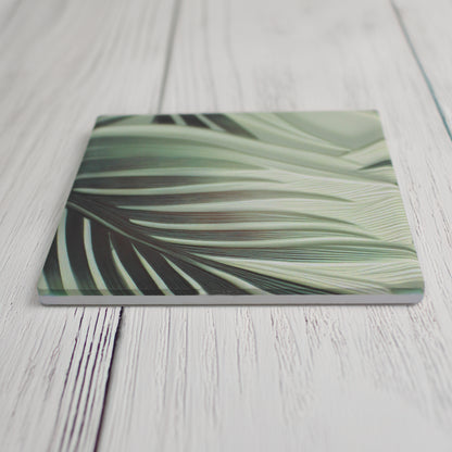 Large Leaf Ceramic Coaster Set of 4