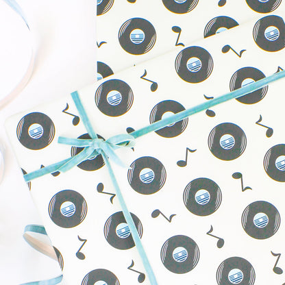 Vinyl Records Music Gift Wrapping Paper – Perfect For Music Lovers