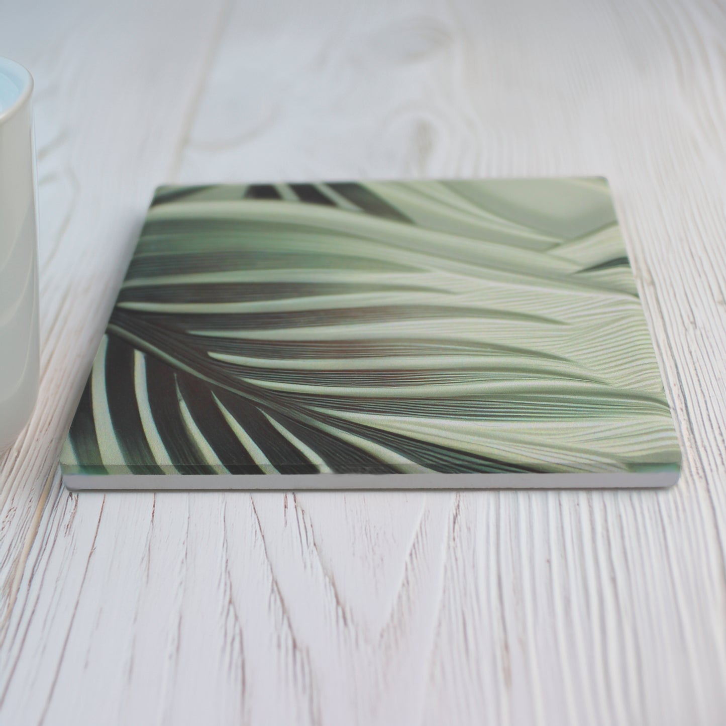 Large Leaf Ceramic Coaster Set of 4