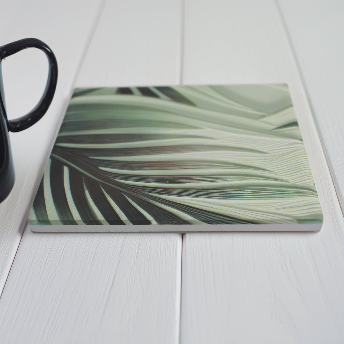 Large Leaf Ceramic Coaster Set of 4