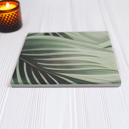 Large Leaf Ceramic Coaster Set of 4