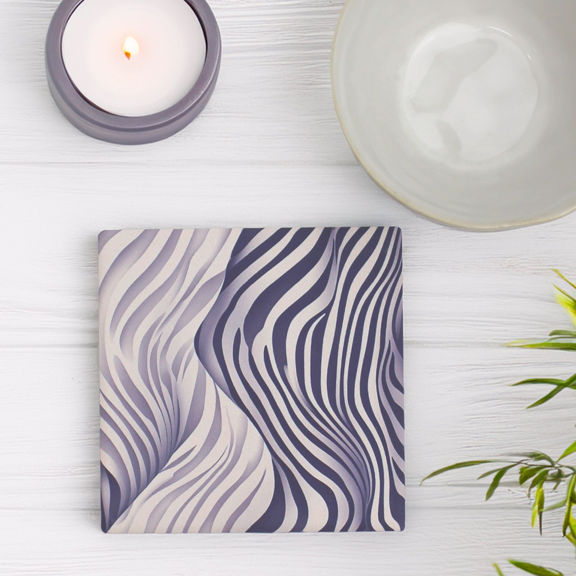 Add a bold touch to any space with our Funky Zebra Pattern Ceramic Coaster Set, featuring a striking zebra-inspired design with a modern twist, this set of 4 brings personality and style to your table.

This elegant coaster set features two distinct yet beautifully coordinated designs, perfect for adding style and sophistication to your table setting.

Available in matte or gloss finish to suit your style.

Each coaster is finished with a crisp white, cork-backed base for both beauty and practicality.