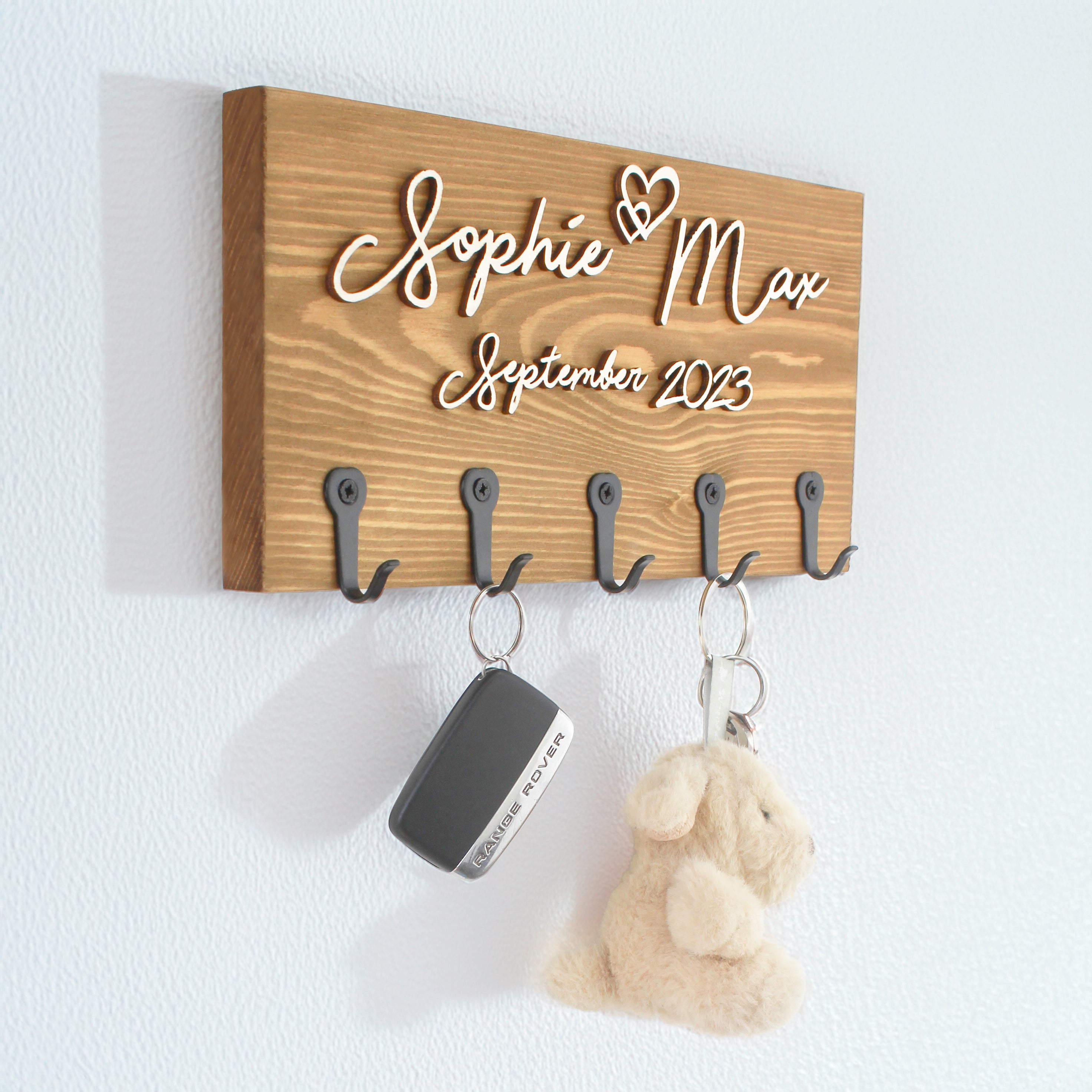 Personalised Wall-Mounted Key Holder