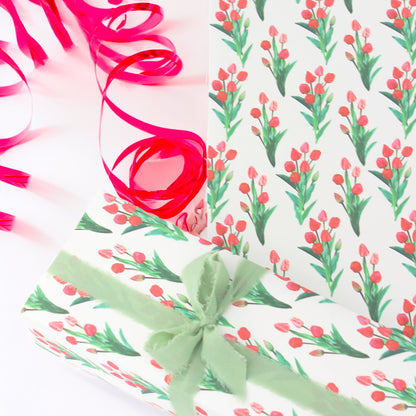 Vibrant Tulip Luxury Gift Wrapping Paper