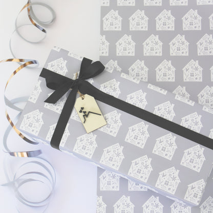 Luxury House Wrapping Paper, A Thoughtful Touch for Housewarming Gifts