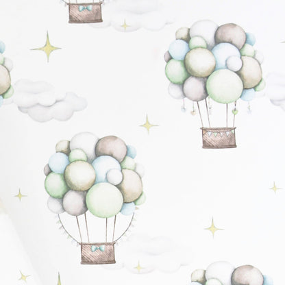 Pastel  Hot Air Ballon Children's Gift Wrapping Paper