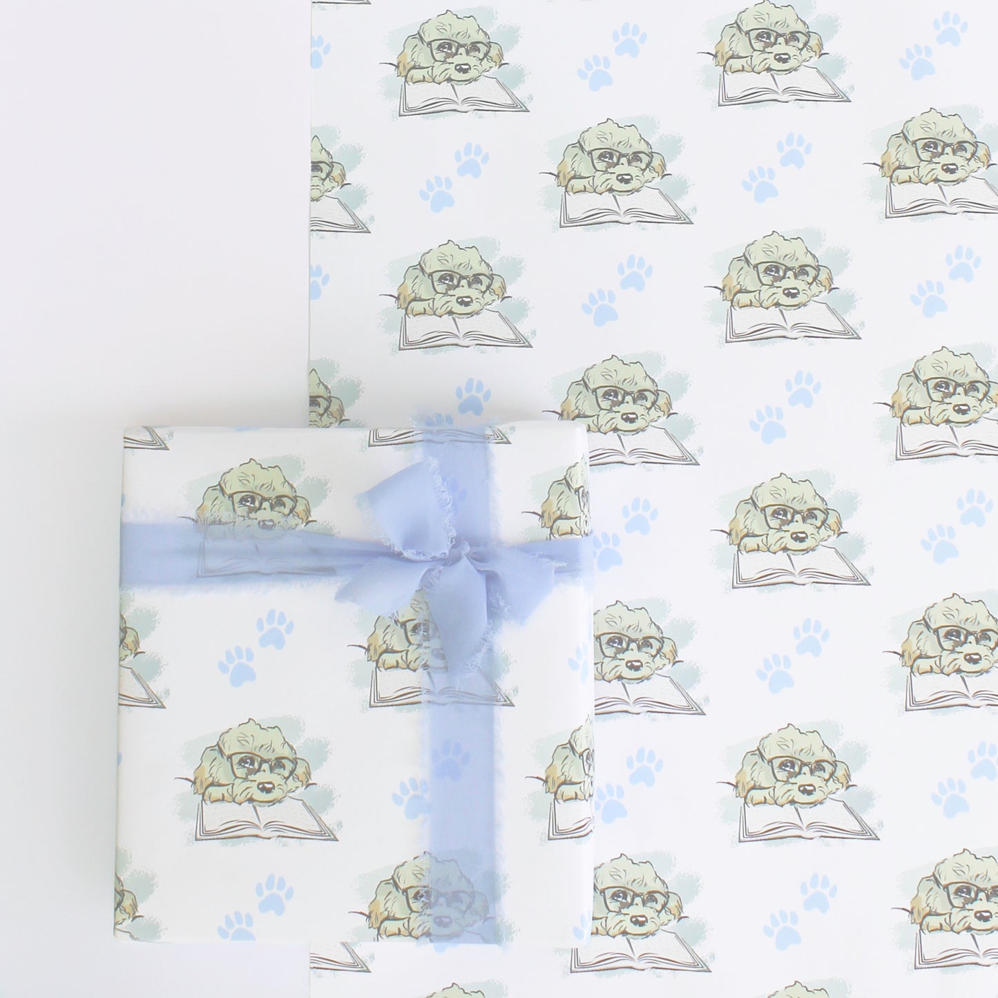 Clever Cavapoo Gift Wrapping Paper -  Fun, Charming, and Luxuriously Thick