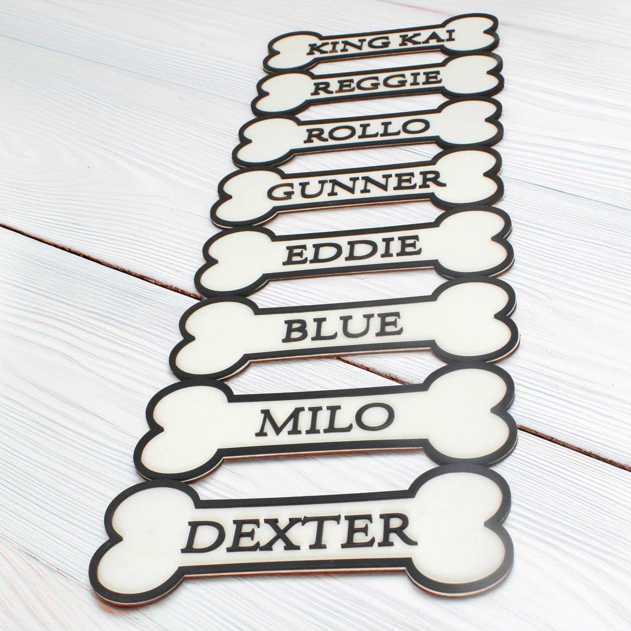 Personalised Dog Bone Sign - Mac and Lilly