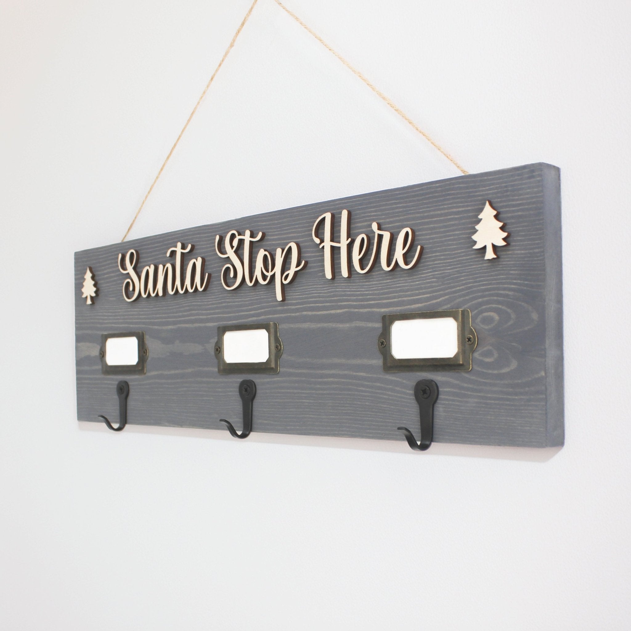 Personalise your Stocking Holder with Name Cards - Mac and Lilly