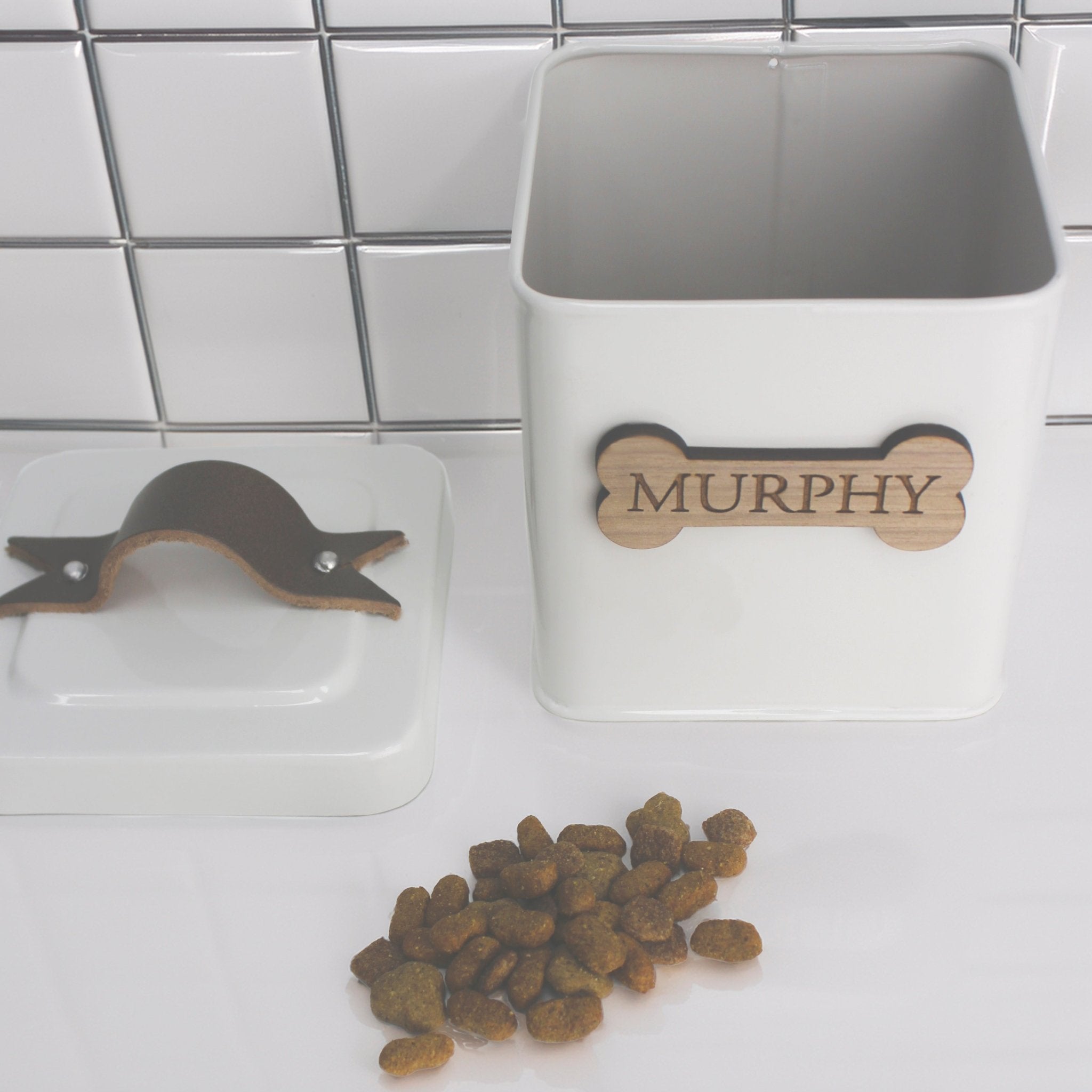 Personalised Farmhouse Pet Treat Tin - Mac and Lilly