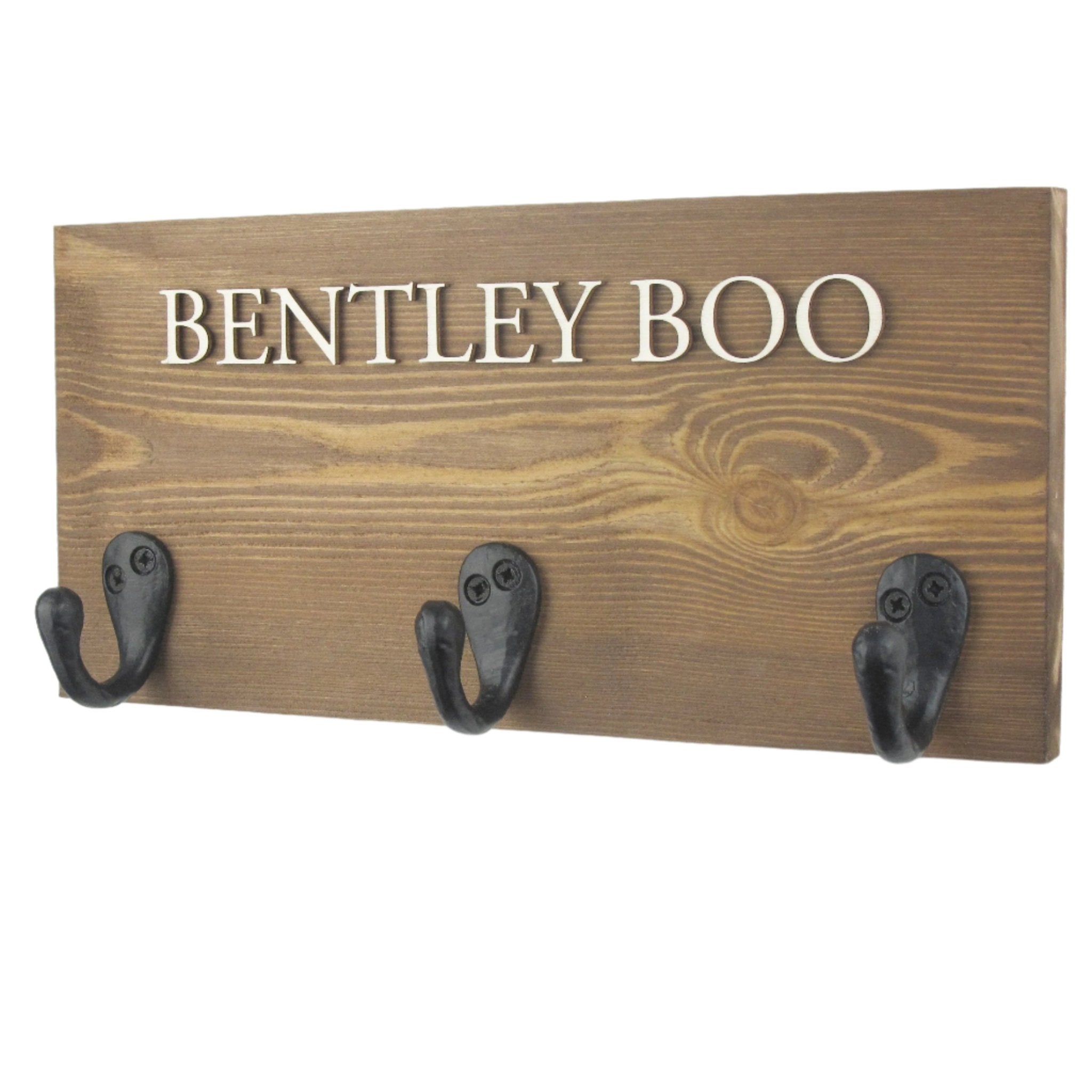 Personalised Dog Name lead Holder - Mac and Lilly