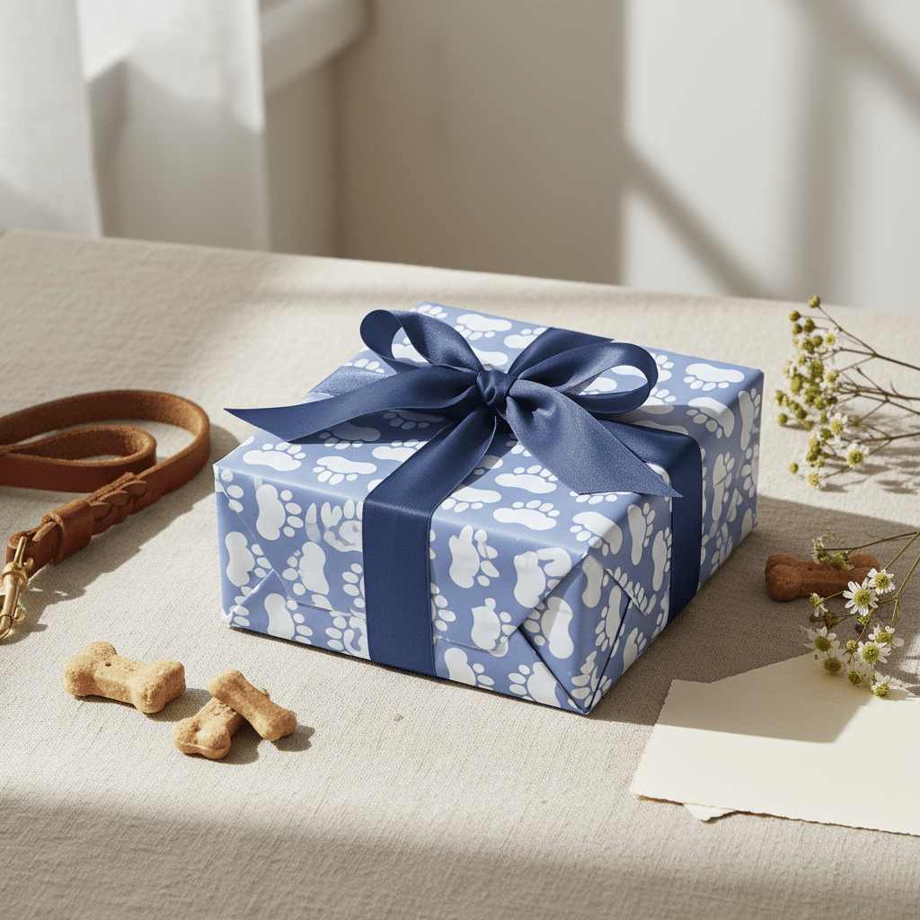 Paw Prints Luxury Gift Wrap Set - Mac and Lilly